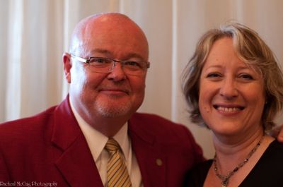 Councellor Kyle Rae & The St Lawrence Centre's Carol Henderson Photo